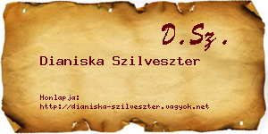 Dianiska Szilveszter névjegykártya